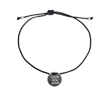 Pulsera Hilo Mini VIVE RÍE AMA - Atesorame