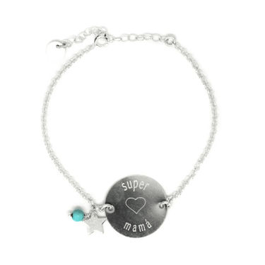 Pulsera Grabada Medalla 18mm - Atesorame