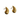 AROS OVERSIZE GOTA GOLD - Atesorame