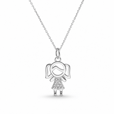 Collar Niña Plata - Atesorame