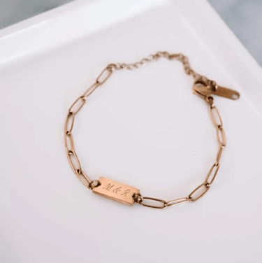 Pulsera personalizada Eslabones Gold - Atesorame