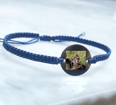 Pulsera Personalizada Tejida Azul - Atesorame