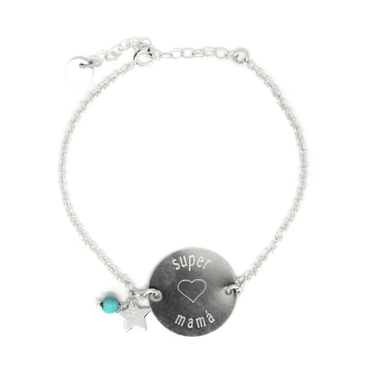 Pulsera Grabada Medalla 18mm - Atesorame