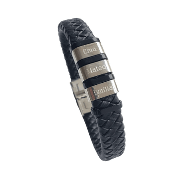 Pulsera Personalizada Cuero Men - Atesorame