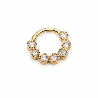 Argollas Daith Aristocrazy 12mm oro 14k Unidad - Atesorame