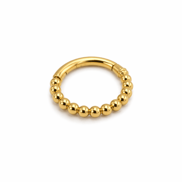 Argolla Dots 11mm oro 14k Unidad - Atesorame