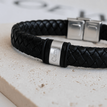 Pulsera Personalizada Cuero Men - Atesorame