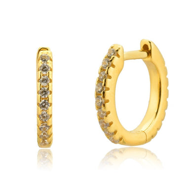 Argollas Shine 15mm Gold - Atesorame