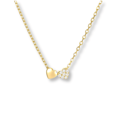 Collar Heart Love Gold - Atesorame