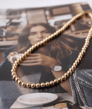 Collar Ball 5mm oro 14k - Atesorame