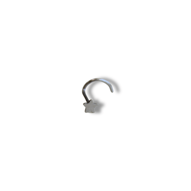 Piercing Nariz Titanio Star Silver - Atesorame