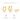 Set Aros Clara Gold - Atesorame