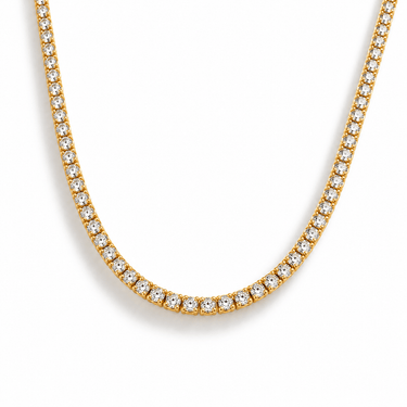 Choker Tennis Gold - Atesorame