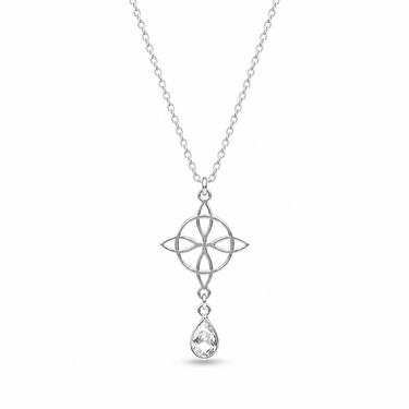 Collar Nudo De Bruja Cristal - Atesorame