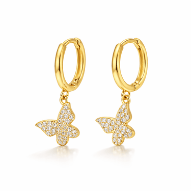 Argollas Mariposa Gold - Atesorame