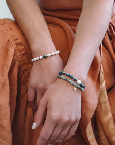 Pulsera Piedras Naturales Labradorita - Atesorame
