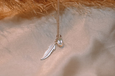 Collar Freedom Cristal Claro Silver - Atesorame
