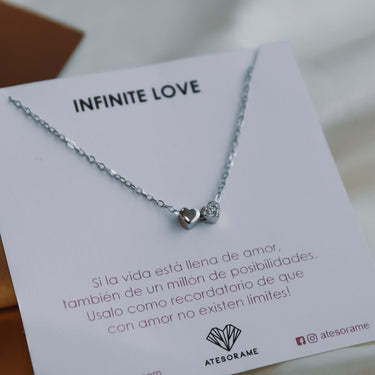 Collar Heart Love Silver - Atesorame