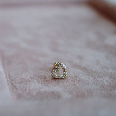 Piercing Heart Shine Gold - Atesorame