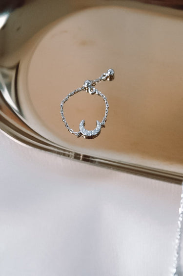 Anillo Moon Plata Ajustable - Atesorame