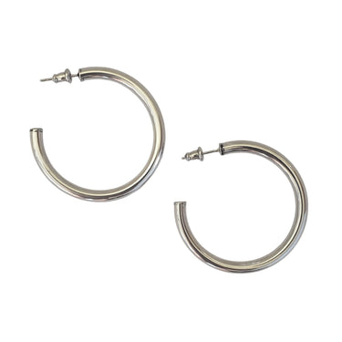 Argollas Vintage Silver 42mm - Atesorame