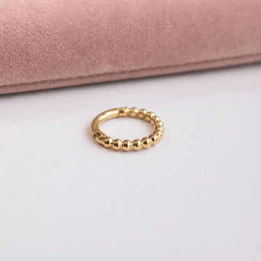Argolla Dots 11mm oro 14k Unidad - Atesorame