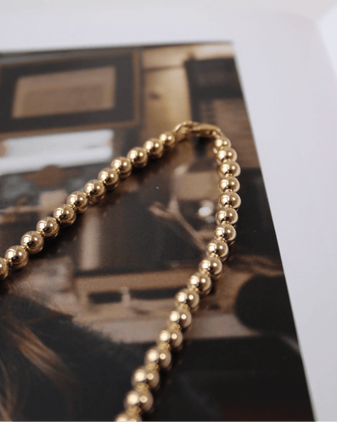 Collar Ball 5mm oro 14k - Atesorame