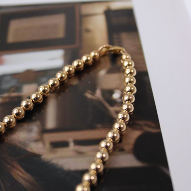 Collar Ball 5mm oro 14k