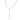 Collar Moissanita Elena Lariat Silver - Atesorame