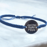 Pulsera Personalizada Tejida Azul - Atesorame
