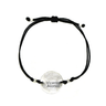 Pulsera Hilo Medalla 18 mm Negro - Atesorame