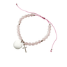 Pulsera Personalizada Cuarzo Rosado - Atesorame