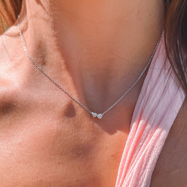 Collar Heart Love Silver - Atesorame