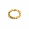 Argolla Dots 11mm oro 14k Unidad - Atesorame