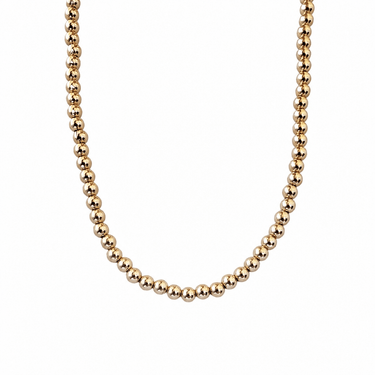 Collar Ball 4mm oro 14k - Atesorame