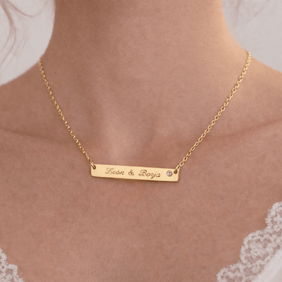 Personalized London Gold Necklace