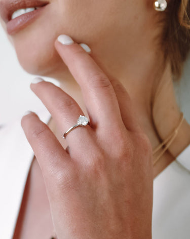 Anillo Moissanita Solitario 1,0 Quilate - Atesorame