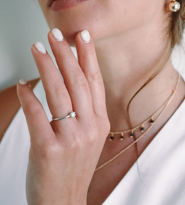 Anillo Moissanita Solitario 0,5 Quilate - Atesorame