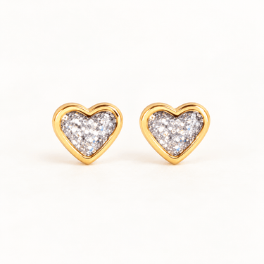 AROS SENSITIVE KIDS - CORAZÓN GLITTER BLANCO - Atesorame