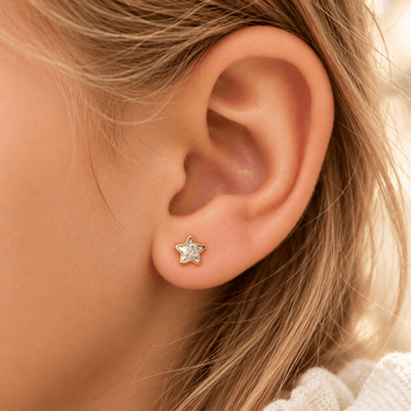 AROS SENSITIVE KIDS - ESTRELLA GLITTER BLANCA - Atesorame