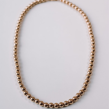 Collar Ball 5mm oro 14k