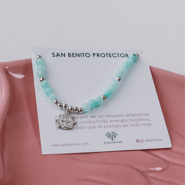 Pulsera Kids Ágatas Celeste San Benito