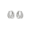 Argollas Megan Silver - Atesorame