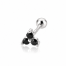 Piercing Chloe Black Silver - Atesorame