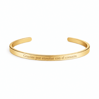 Esclava Personalizada unisex 4mm Gold