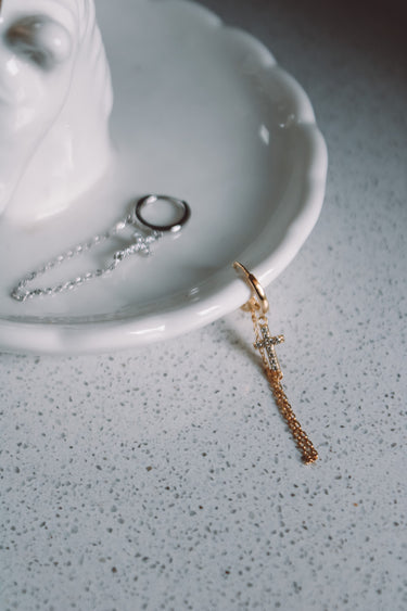 Argolla Cross Shine Unidad Silver - Atesorame