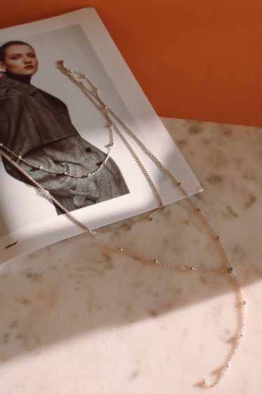 Collar Triple Maya Plata - Atesorame