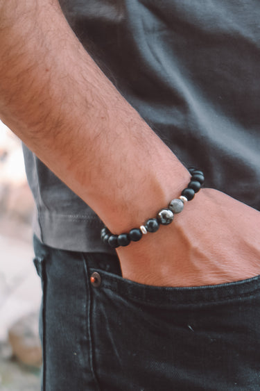 Pulsera Hombre Hematita Onix Matte - Atesorame