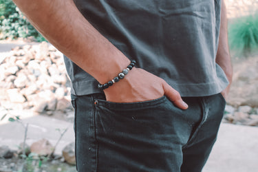 Pulsera Hombre Hematita Onix Matte - Atesorame