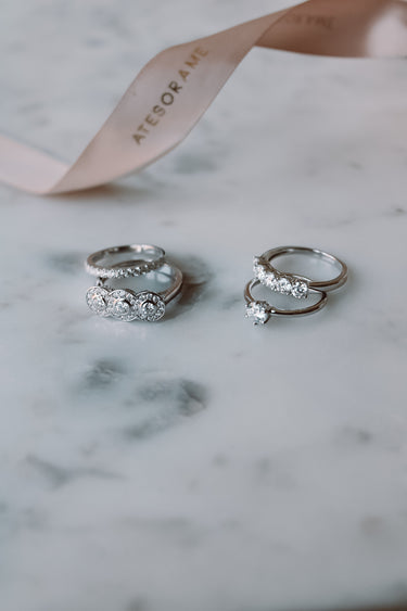 Anillo Moissanita Cintillo - Atesorame